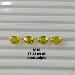 พลอยแซฟไฟร์สีเหลืองคุณภาพพรีเมียม ผลิตในห้องปฏิบัติการ รูปทรงหลากหลาย ตัดตามสั่ง ความใสสูง สำหรับทำเครื่องประดับ งานแฮนด์เมด - Product Image 6