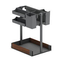 ARTSTEEL Organisateur de tiroir à épices et assaisonnements de cuisine multifonctionnel 3 faces en alliage d'aluminium durable et écologique – Garantie 1 an