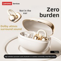 Écouteurs sans fil Lenovo RS103 TWS, étanches IPX5, design à clipser, écouteurs sportifs intra-auriculaires, faible latence, écouteurs de jeu