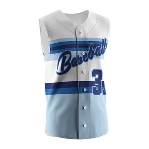 Camiseta de Béisbol sin Mangas Personalizada al por Mayor, OEM, ODM, Cuello en V, Unisex, para Equipos, Disponible en Todos los Colores - Product Image 3