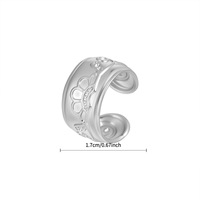 Fanhua Schmuck TikTok Bestseller Anlauffreier Edelstahl Wasserdichter Vergoldeter Silberring