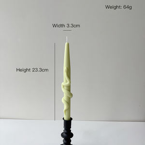 Bougie conique d'Halloween de 25cm de haut Bougeoir en cire de soja serpent pour décor de table effrayant pour Noël, Pâques et fêtes à la maison - Product Image 5