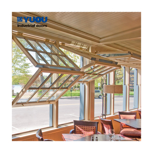 Chine <span class=keywords><strong>Porte</strong></span> de <span class=keywords><strong>garage</strong></span> verticale pliante de haute qualité Belle <span class=keywords><strong>porte</strong></span> commerciale automatique bon marché en verre transparent haute performance - Product Image 4