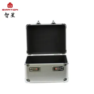 Mini Metal Carrying Aluminum Display Box Custom Aluminum Case With Combination Lock