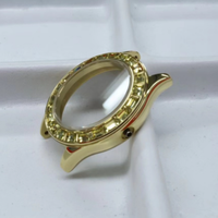 Fabrication sur mesure de pièces de montres en acier inoxydable plaqué or par usinage CNC, fabricant de composants de boîtiers et de lunettes de montres OEM ODM