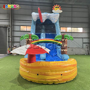 Divertido Tobogán Acuático Inflable <span class=keywords><strong>con</strong></span> Temática de <span class=keywords><strong>Playa</strong></span> para Fiestas en la <span class=keywords><strong>Piscina</strong></span> - Product Image 5