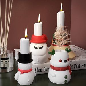 Premium Silicone Candle Holder Mold for Crafting Magnificent <b>Winter</b> <b>Decoration</b> and Warming Holiday Ambiance Silicone Candle Mold - Product Image 1