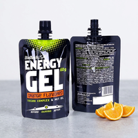 Pochettes à bec verseur biodégradables personnalisées avec fond renforcé pour l'emballage de boissons énergisantes