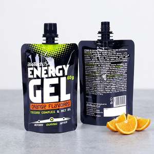 Custom Biodegradable Spout Pouch with Strong Bottom Stand up Drink Pouches for Energy Beverage Packaging - Product Image 1