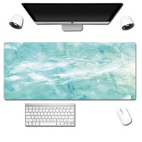 Tapis de souris et de bureau rectangulaire en caoutchouc à motif marbré style anime, taille personnalisée, en stock