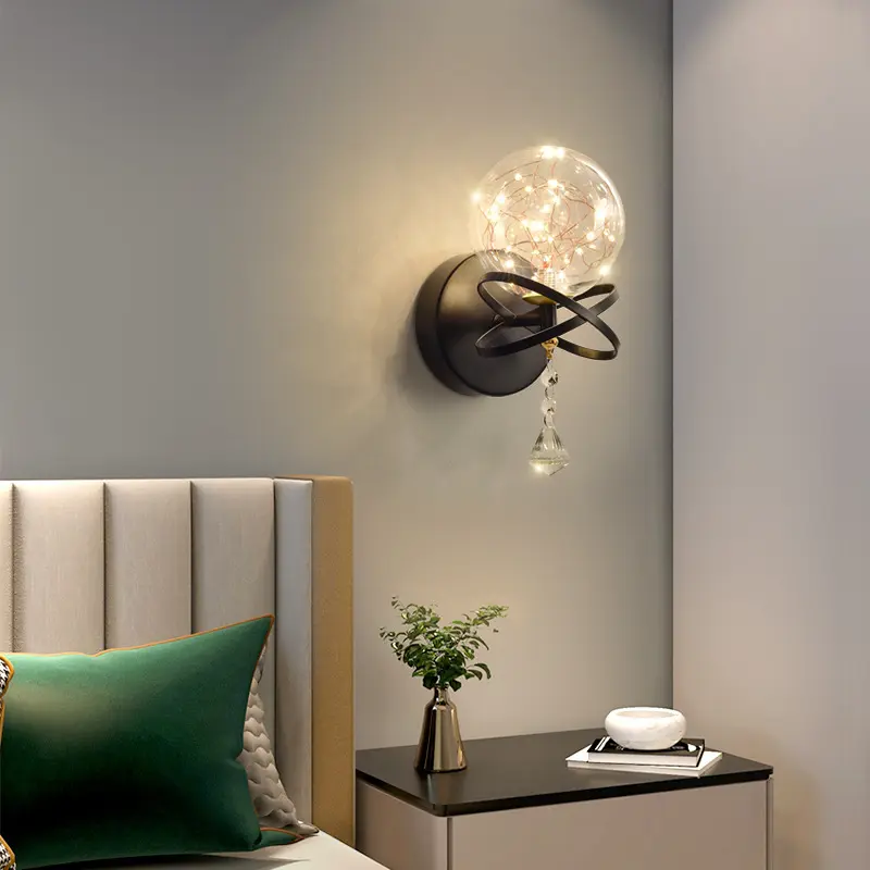 2022 Desain Baru Malam Cahaya Motion Bingkai Ribbed Kaca Marmer Terlihat Lampu Dinding Led untuk Rumah Kamar Tidur Ruang Tamu Hotel