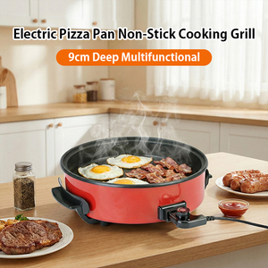 Small Kitchen Appliances <strong>Electric</strong> <strong>Cooking</strong> <strong>Pan</strong> Household Multifunction <strong>Electric</strong> Pizza <strong>Pan</strong> With 9 cm Depth - Product Image 1