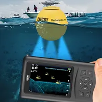 Détecteur de sonar sans fil Lucky pour la pêche en eau salée et en eau douce, détecteur de poissons portable, alimenté par piles AA