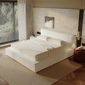 Mobilier moderne de chambre à coucher <span class=keywords><strong>Lit</strong></span> <span class=keywords><strong>en</strong></span> <span class=keywords><strong>bois</strong></span> king size de luxe <span class=keywords><strong>Lit</strong></span> souple <span class=keywords><strong>Lit</strong></span> <span class=keywords><strong>gigogne</strong></span> minimaliste italien avec sac rembourré <span class=keywords><strong>en</strong></span> tissu - Product Image 3