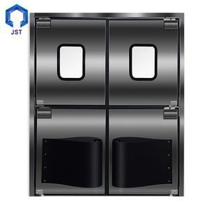 <span class=keywords><strong>Cuisine</strong></span> commerciale moderne Double-<span class=keywords><strong>Action</strong></span> trafic porte battante en acier inoxydable ouverture latérale automatique fini pour une utilisation au restaurant - Product Image 1