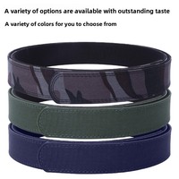 Sangle de ceinture tactique pour armes de fabrique, en sangle tissée à chevrons 3,8 cm (1,5 po), double couche renforcée, à cliquet, robuste et haute ténacité
