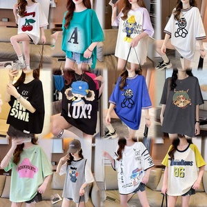 Camisetas <span class=keywords><strong>de</strong></span> gran tamaño <span class=keywords><strong>para</strong></span> <span class=keywords><strong>mujer</strong></span> al por mayor <span class=keywords><strong>de</strong></span> fabricante, camisetas <span class=keywords><strong>de</strong></span> <span class=keywords><strong>Anime</strong></span> <span class=keywords><strong>de</strong></span> cuello redondo <span class=keywords><strong>de</strong></span> verano <span class=keywords><strong>de</strong></span> estilos populares, <span class=keywords><strong>camisas</strong></span> sueltas <span class=keywords><strong>de</strong></span> manga corta - Product Image 2