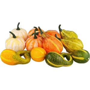 Calabazas Artificiales Realistas, Calabazas Mixtas, Calabaza Falsa Realista para Decoración de Mesa en Acción de Gracias, Cosecha de Otoño y Halloween - Product Image 6