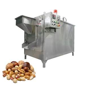 Automatic High Efficiency Sesame Seeds groundnut Roaster Nuts Barley Roasting Machine small Peanut Roasting Machine for sale