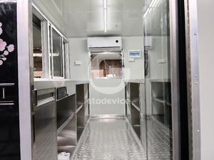 ETO 3.5M Aluminum Food Truck Trailer Mobile Food Cart Tow <b>Bar</b> Concession Vehicle Hot Dog Street Catering for Sale USA - Product Image 6