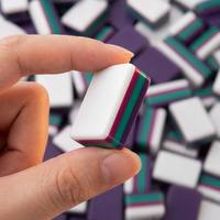 Tuiles de Mahjong 2026 en Acrylique Marbré, Quatre Couches, Fabricant de Jeux de Mahjong Américain avec Plateau