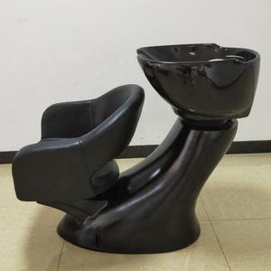 High-<b>end</b> Semi-lying PU Leather Shampoo <b>Bed</b> & Chair with Contemporary Design for Hair Salons Dining Parks - Product Image 2