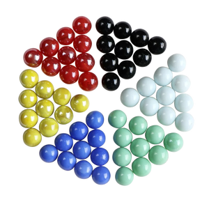 Cream Red Blue Green Yellow White Black 16mm 25mm Soild <strong>Glass</strong> Ball <strong>Marbles</strong> for Sale - Product Image 1
