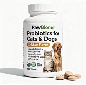 Friandises Probiotiques OEM pour Chiens avec Huile de Poisson à Mâcher pour la Santé Intestinale, le Soutien Immunitaire, Cutané et Pelliculaire - Suppléments Sans Céréales pour la Santé Canine - Product Image 1