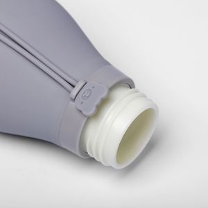 ขวดน้ำซิลิโคนพกพาปลอดสาร BPA พิมพ์โลโก้ได้ พับเก็บได้ ใช้สำหรับออกกำลังกาย เล่นกีฬา เดินทาง ปีนเขา ขวดน้ำแบบกำหนดเองสำหรับเด็ก - Product Image 2