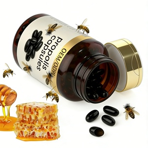 Extrait de <span class=keywords><strong>Propolis</strong></span> d'abeille biologique de qualité alimentaire en capsules molles et comprimés, certifié ISO HACCP, OEM, marque privée, 30-70% de <span class=keywords><strong>Propolis</strong></span> - Product Image 2