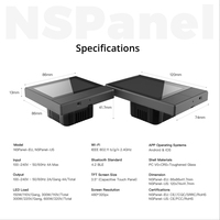 SONOFF NSPanel Centre de contrôle de scène intelligent Écran tactile HMI intégré Interrupteur mural intelligent Wifi Prise en charge d'Alexa Google Smart Home