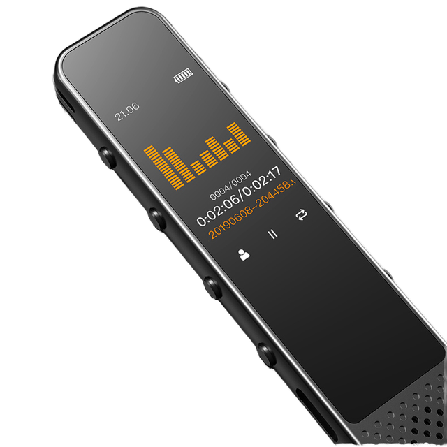 Portable High Quality 16GB Memory Voice Recorder with Noise Reduction Password Protection Multiple Languages Support-MP3 Players