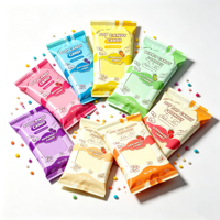Emballage en plastique de qualité alimentaire, sac en forme de coussin personnalisé imprimé pour barres protéinées, barres de céréales, barres de granola, emballage de collations