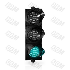 <span class=keywords><strong>Feu</strong></span> de signalisation <span class=keywords><strong>tricolore</strong></span> de 200 mm avec lentille Fresnel - Product Image 3