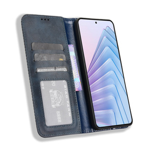2025 negocios PU cuero Cierre magnético cartera tarjetero Kickstand Flip Folio funda para teléfono móvil para Redmi Note 14 4G - Product Image 3