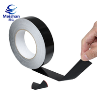 Autocollant adhésif mat Meishan noir en PET, anti-lumière, sans résidu, résistant aux hautes températures pour écrans LED et scellage de cartons