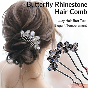 Nouvelles épingles à cheveux chinoises avec perles - Peignes latéraux à 4 dents en forme de U, bâtons à cheveux élégants pour <span class=keywords><strong>chignon</strong></span>, outil de coiffure pour femmes - Product Image 3