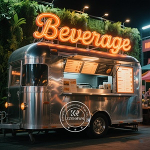 2025 personalizzato completo di gelato da cucina veloce in acciaio inox cibo rimorchio Van Snake Food Cart per Snack prodotti all'ingrosso - Product Image 5