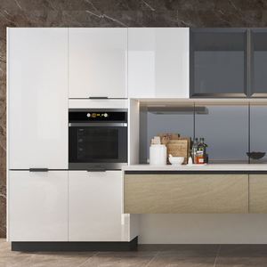 Ensemble complet d'armoires de cuisine minimalistes modernes avec conception de meubles personnalisés gratuits - Product Image 2