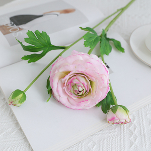 Venta al por mayor de fábrica: Flores artificiales de ranúnculo de tacto real, tipo margarita, para decoración del hogar, bodas, ramo de novia, arreglos florales. - Product Image 6