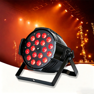 Precio de Fábrica: Luz LED <span class=keywords><strong>Par</strong></span> RGBW de 18x10W, Alta Luminosidad, Efecto Wash, Estroboscópica, Control de Sonido DMX512, CRI90, 7 Canales DMX512, Luces para Fiestas, Bares y DJ - Product Image 1