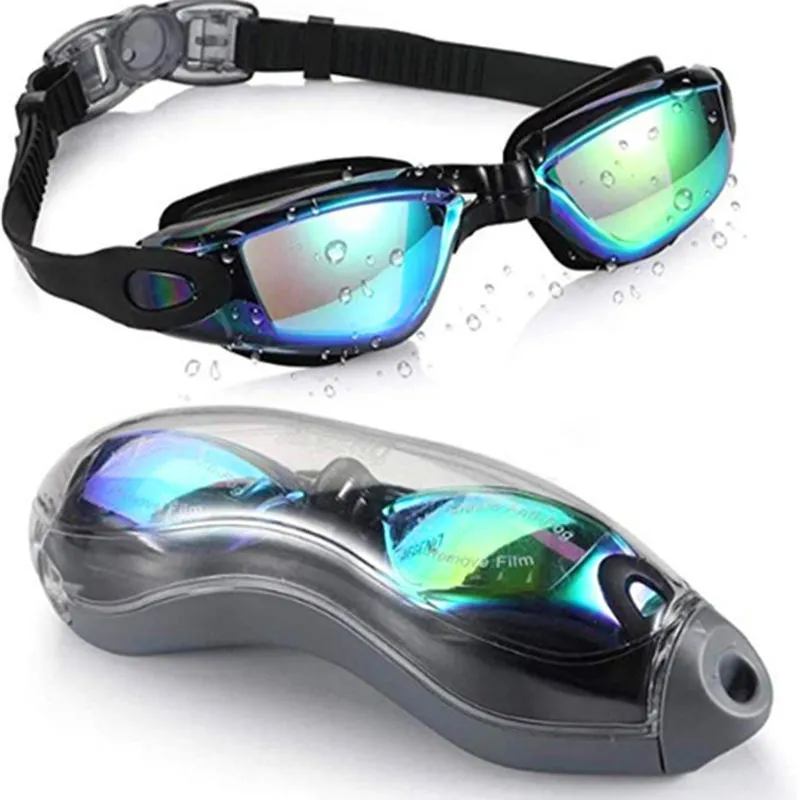 Hot Sale Swim Goggles Swimming Goggles No Leaking Anti Fog UV Protection Triathlon Swim Glasses with Protection Case