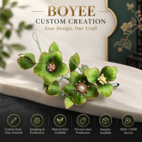 Vente en gros et au détail : Accessoire polyvalent fait main en velours et filigrane, motif fleur, pour cheveux, coiffure ou comme broche, inspiré du patrimoine culturel immatériel