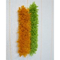 Pistolet à tufting 2 en 1 pour la fabrication de tapis et de moquettes à poils coupés et bouclés, couleur blanche, avec fils textiles et kit d'outils