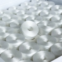 Machine à broder sans fil de canette pré-enroulé 75d/2 taille L sans noyau côté sans fil de canette pré-enroulé