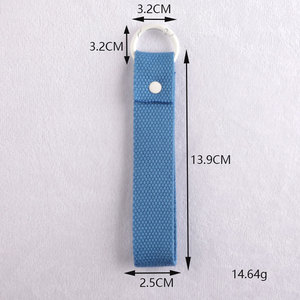 Tùy Chỉnh Thêu Logo Vải Trẻ Em Tên Tag Sắt Trên Bản Vá Vải Key Tag Dây Buộc Túi Hành Lý Thẻ Vải Dây Đeo Chìa Khóa - Product Image 6