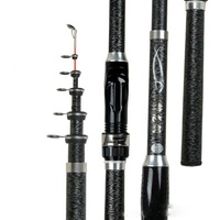Canne à pêche télescopique en fibre de verre pour surfcasting en mer, 3,0 m, action rapide, eau douce et salée, lac, plage, roche, ruisseau, rivière
