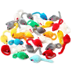 Jouets interactifs pour chats à prix d'usine, petite souris de chasse pour chat, jouets à plumes colorées, jouets à mâcher pour chiens ou chats - Product Image 6