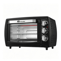 Anbolife 18L Four à convection multifonction avec 4 niveaux de température, éléments chauffants, plaque intérieure galvanisée, double vitrage, friteuse à air