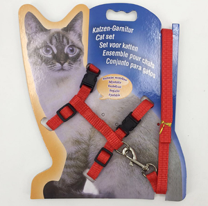 رخيصة الثمن الحيوانات الأليفة القط اللوازم بالجملة القط سلسلة I-على شكل شريط للصدر تسخير - Product Image 2